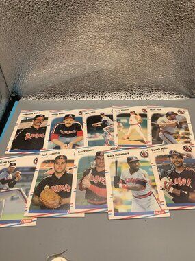 10ct 1988 Fleer California Angels Miscellaneous Trading Cards